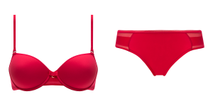 Rode lingerie : Bh en Tshirt Chantelle